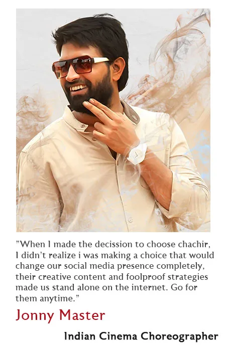 Testimonial from Jonny Master, Indian cinema choreographer