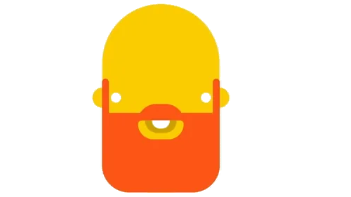 Animated illustration of friendly faces
